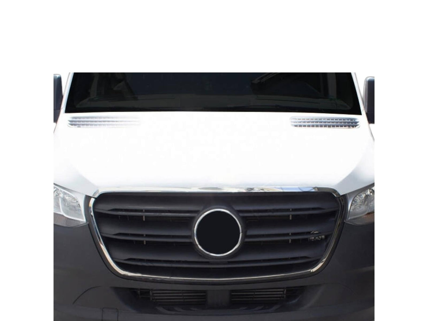 Kühlergrill Rahmen für Mercedes Sprinter W907 ab 2018 Edelstahl 4 tlg Silber