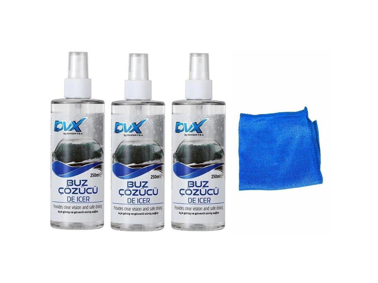 Scheiben Enteiser Eis Ice Degreaser Auto Spray 3 x 250 ml