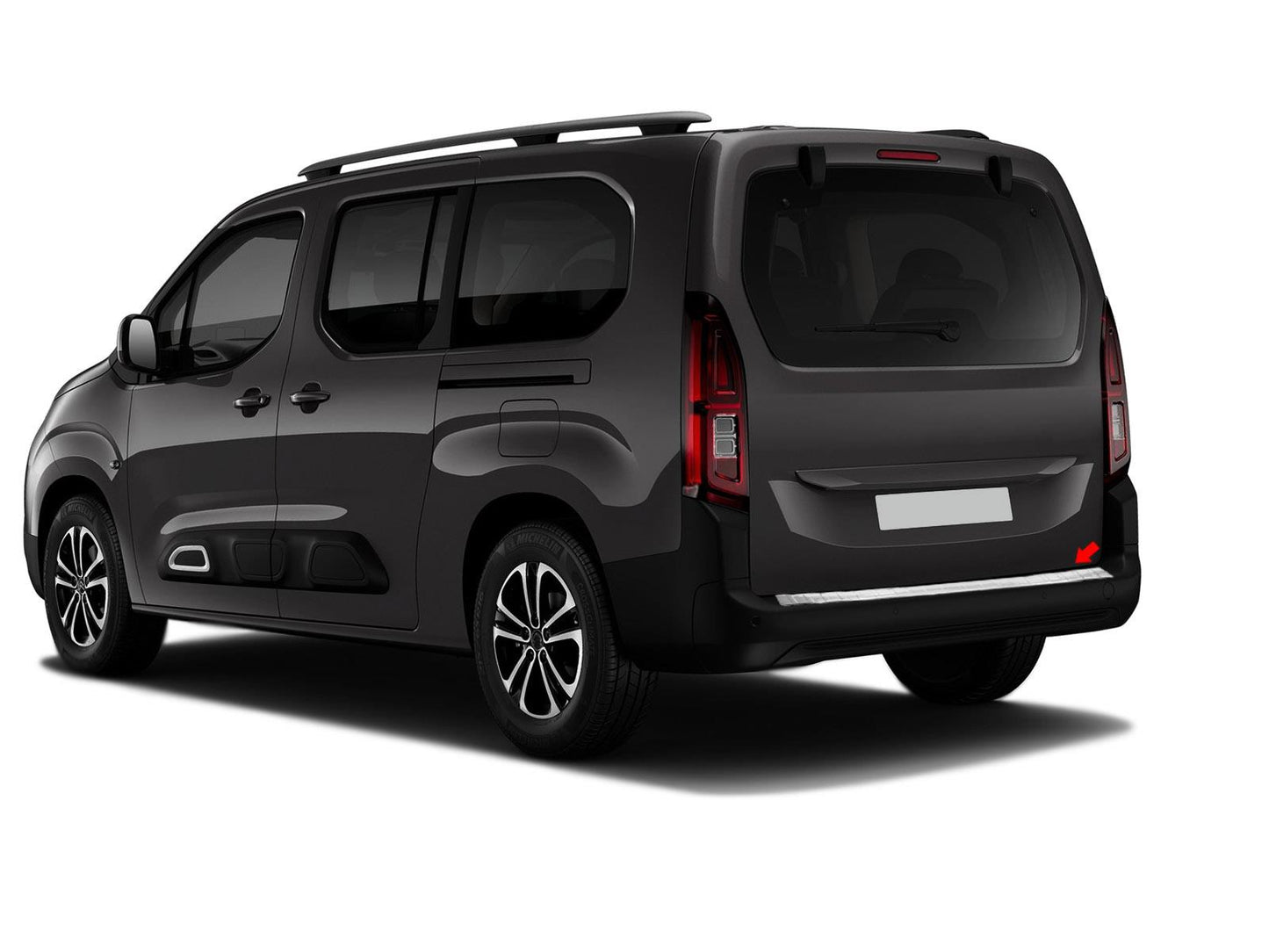Ladekantenschutz Stoßstangenschutz für Citroen Berlingo 3 ab 2019 Edelstahl