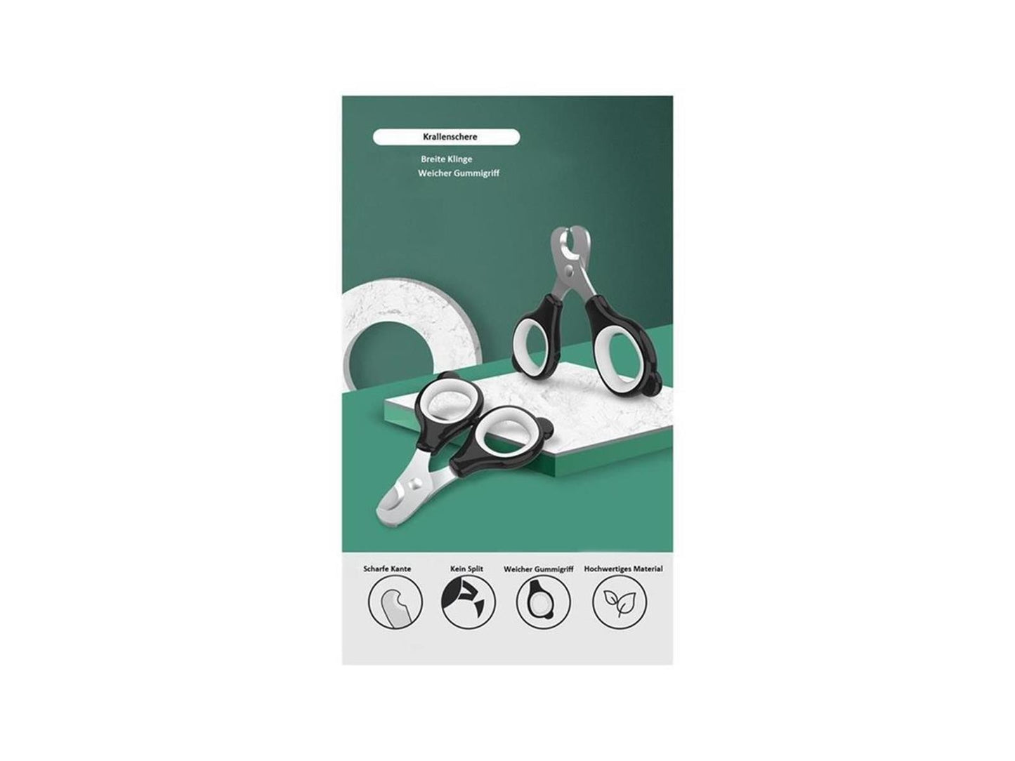Haustier Krallen Set 2tlg Haustier Hund Katze Schere Feile Edelstahl ABS