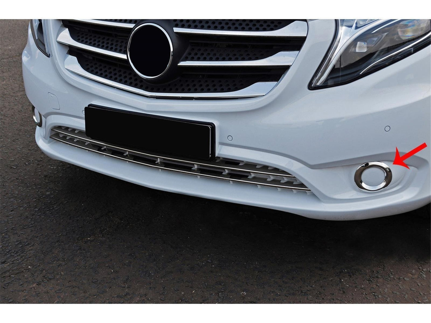 Nebelscheinwerferrahmen Nebelscheinwerfer für Mercedes Vito W447 2014-2020 2 tlg