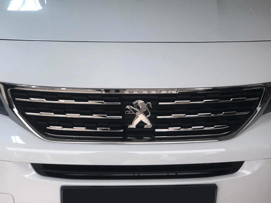 Kühlergrill Leisten für Peugeot Rifter ab 2019 6 tlg Edelstahl Grillleisten