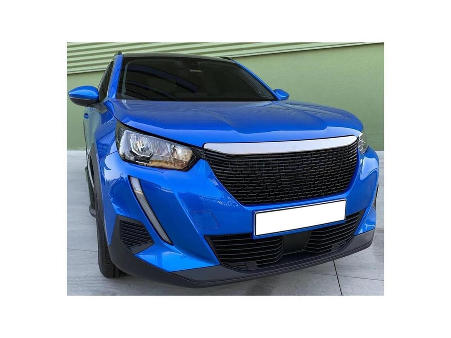 Motorhaube Leiste Schutzleiste Edelstahl Chrom für Peugeot 2008 ab 2020