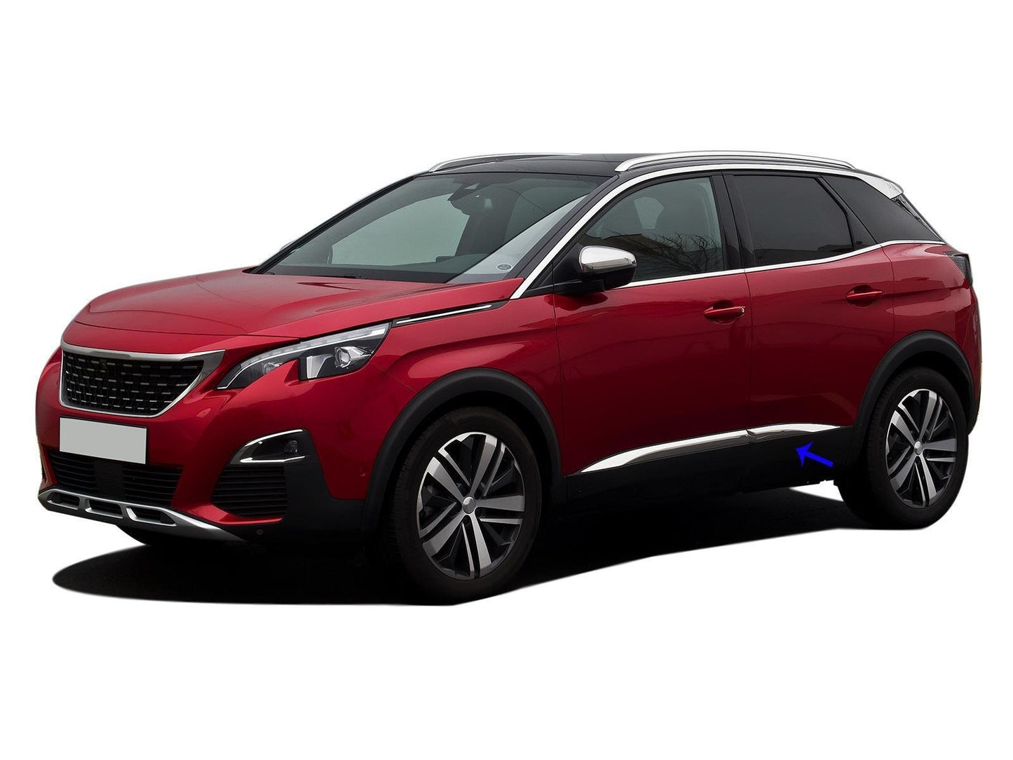Türleisten Türschutz Seitentürleisten für Peugeot 3008 ab 2016 Edelstahl