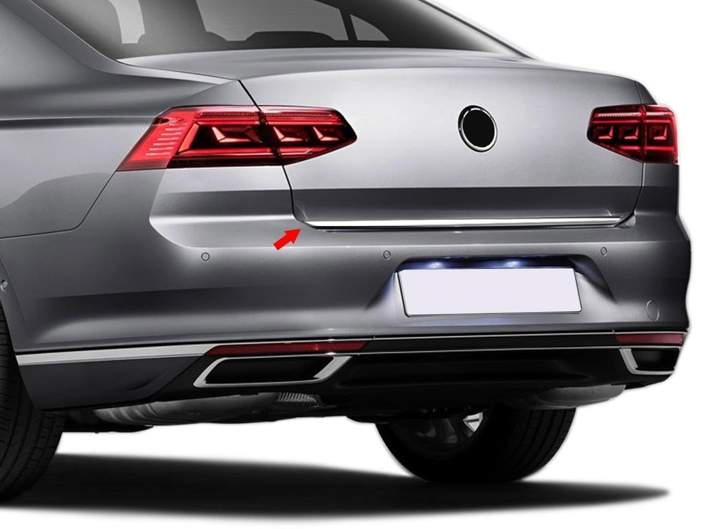Kofferraumleiste Heckklappenleiste Edelstahl für VW Passat B8.5 ab 2019