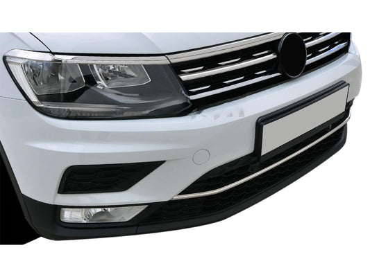 Stoßstangenleiste Kühlergrill Leiste für VW Tiguan 2 2016-2019 Edelstahl