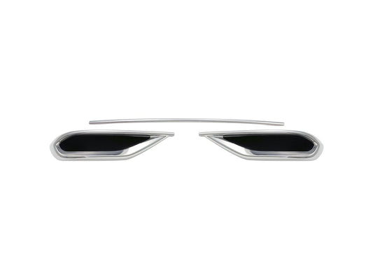 Auspuffblende Rahmen Diffusor Stoßstangenleiste für VW Tiguan 2 ab 2020 Allspace