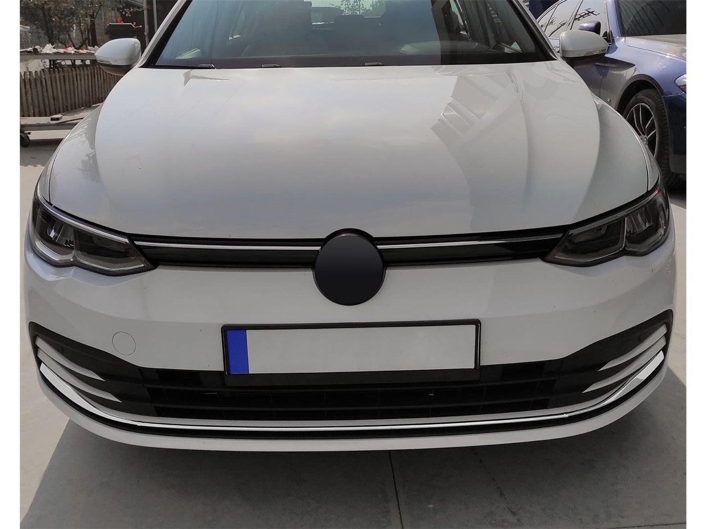 Stoßstangenleisten Vorne Abdeckung Edelstahl für VW Golf 8 VIII HB ab 2020 3tlg