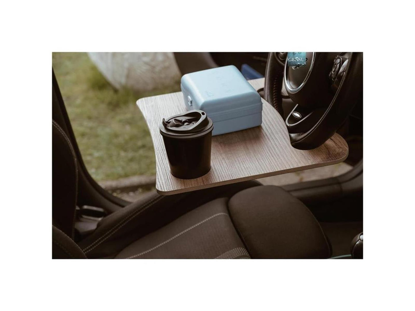 Lenkradtisch KfZ Tisch Auto Tablettisch Getränkehalter Laptoptisch Esstisch Holz