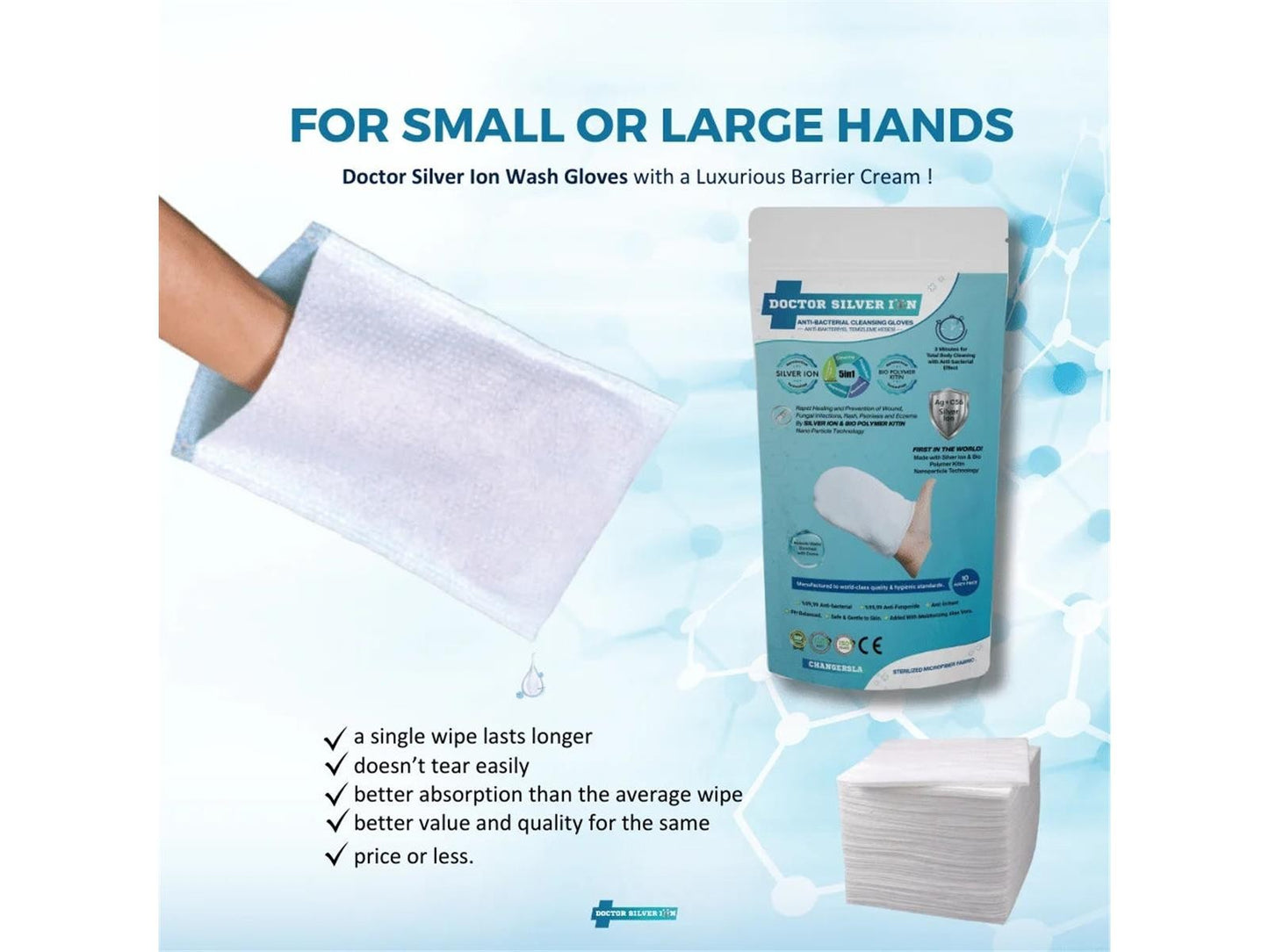 Reinigungshandschuhe Waschhandshuhe Hygiene 10 Stk