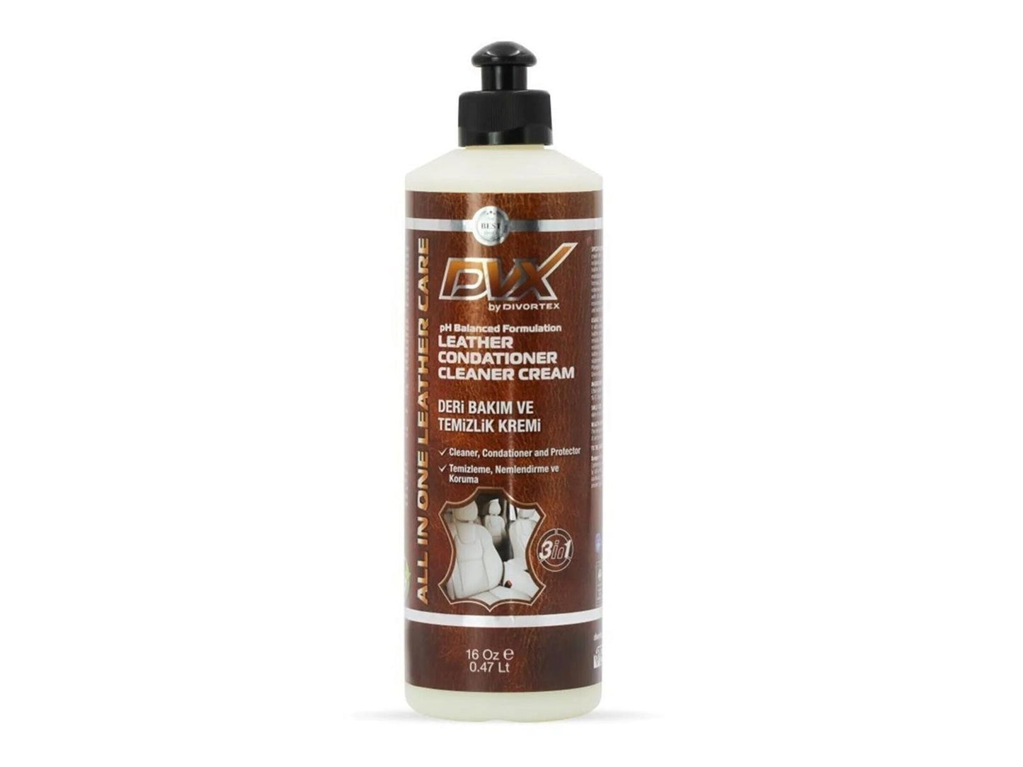 Leder Reinigungsbürste Pfelgecreme 473 ml Autositz Schuh Polster Textil Pferdehaar