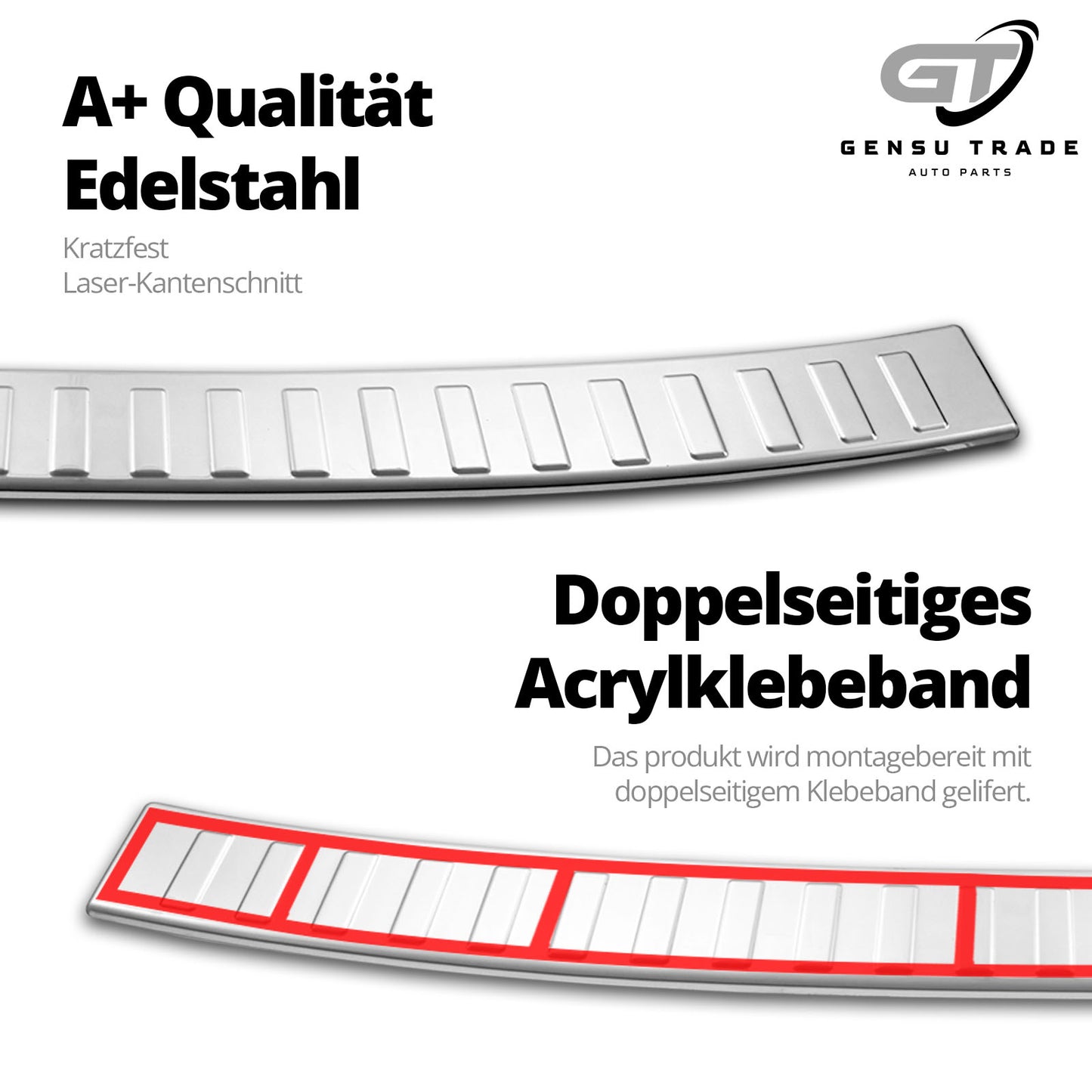 Ladekantenschutz für Skoda Octavia 3 Kombi 2013-2020 Stoßstangenschutz Anthrazit