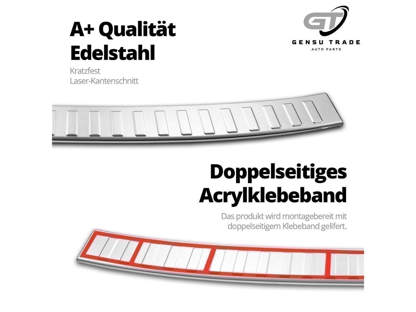 Ladekantenschutz für Opel Zafira C 2011-2017 Stoßstangenschutz Edelstahl