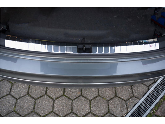 Ladekantenschutz für VW Tiguan 2016 2024 Stoßstangenschutz Edelstahl Chrom Innen
