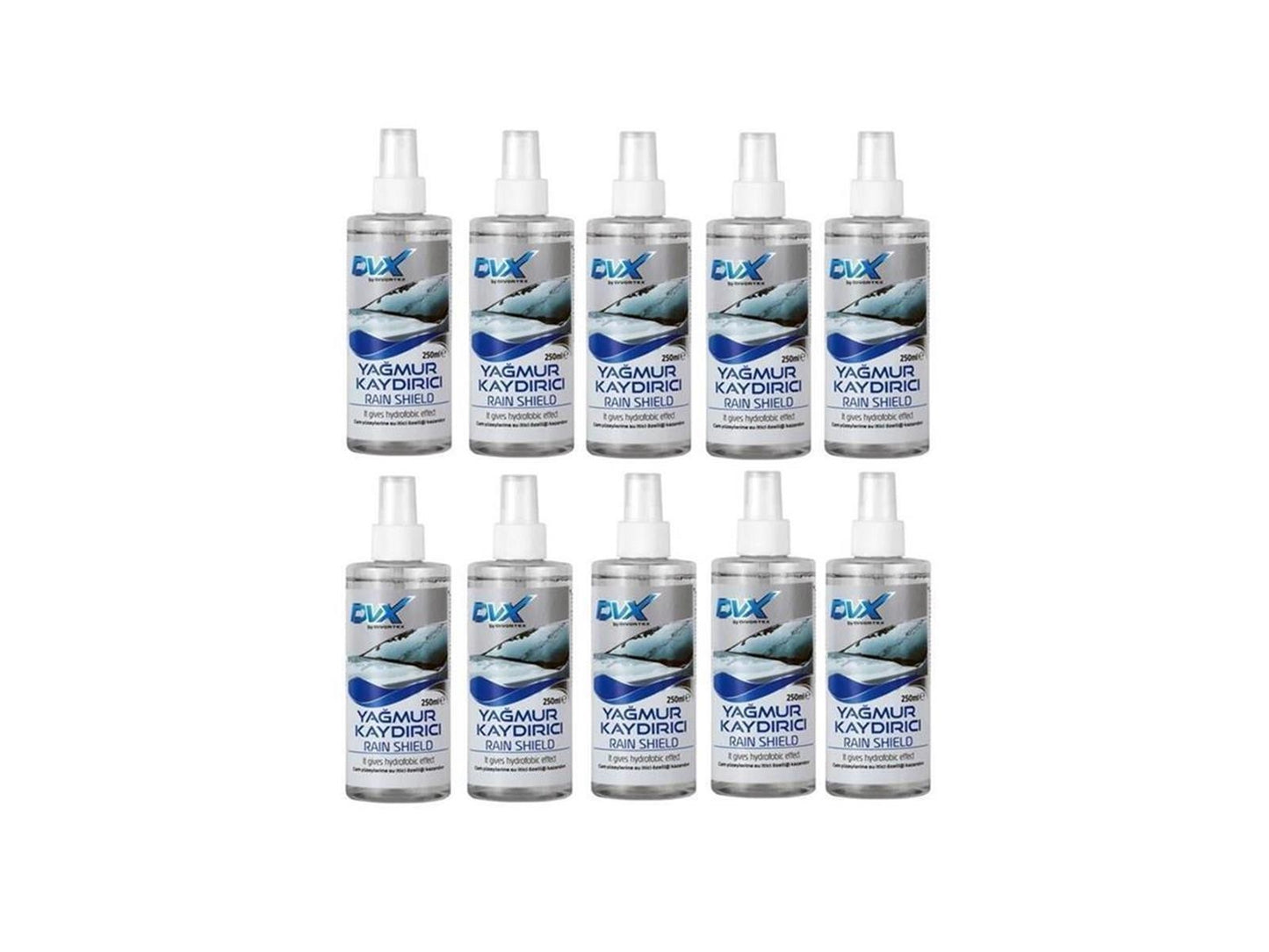 Regenabweiser Regen Schutz Spray Scheibe Versieglung Glas 10 x 250 ml