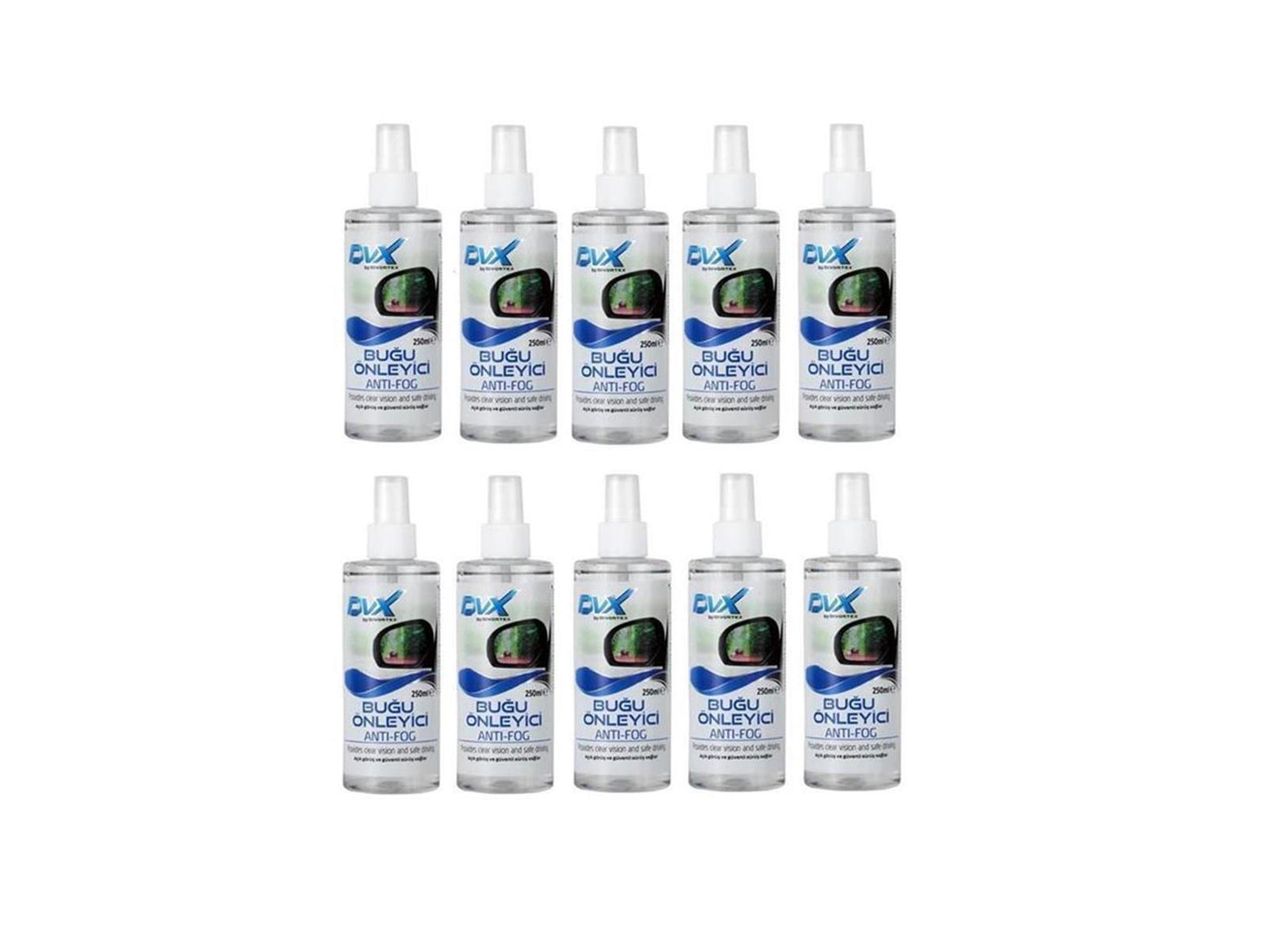 Anti Beschlagspray Scheiben Versieglung Beschlag Spray 10 x 250 ml