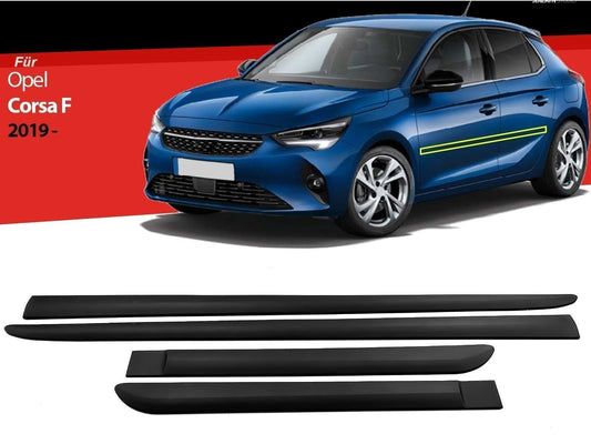 Türleisten Zierleisten Türschutz Autoschutz ABS für Opel Corsa F ab 2019