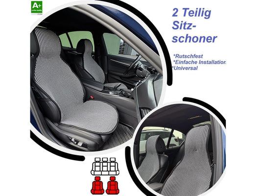 Autositzauflager Autositzbezüge Sitzschoner Schweißfester Universal Anthrazit x2
