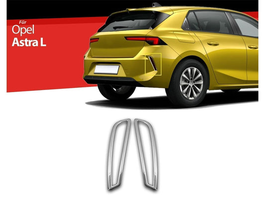 Reflektorrahmen Reflektorleiste Edelstahl für Opel Astra L ab 2022 2 tlg