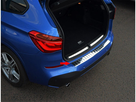 Ladekantenschutz Stoßstangenschutz Edelstahl für BMW X1 F48 ab 2015 Silber