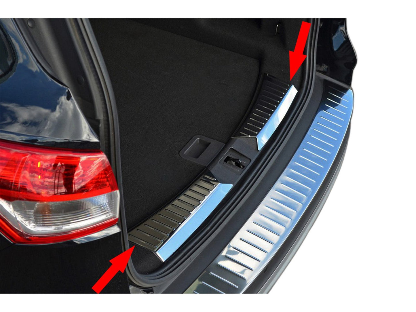 Ladekantenschutz Inen für Ford Kuga 2 FL 2016-2019 Stoßstangenschutz Edelstahl
