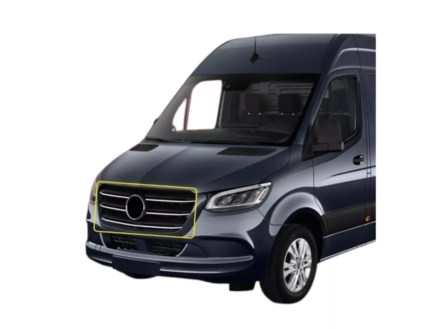 Kühlergrill Leisten für Mercedes Sprinter W907 ab 2018 Grillrahmen 9 tlg Set