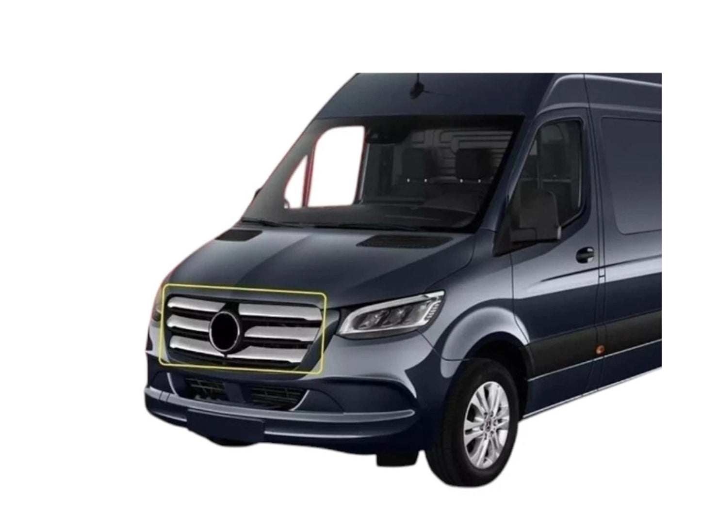 Kühlergrill Leiste für Mercedes Spirnter W907 ab 2018 Grillrahmen 10 tlg