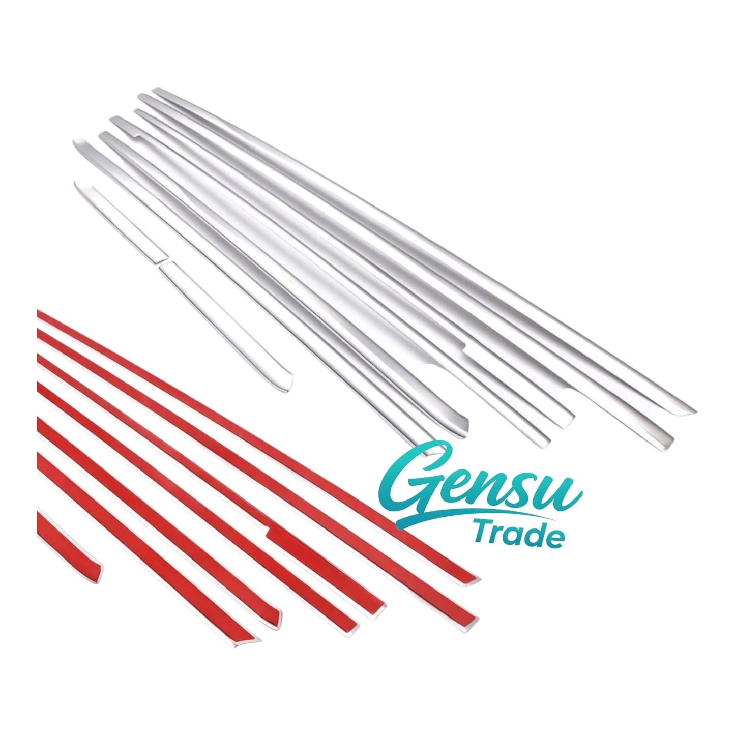 Fensterleisten Zierleisten für Skoda Kamiq ab 2019 6 tlg Edelstahl Fensterrahmen