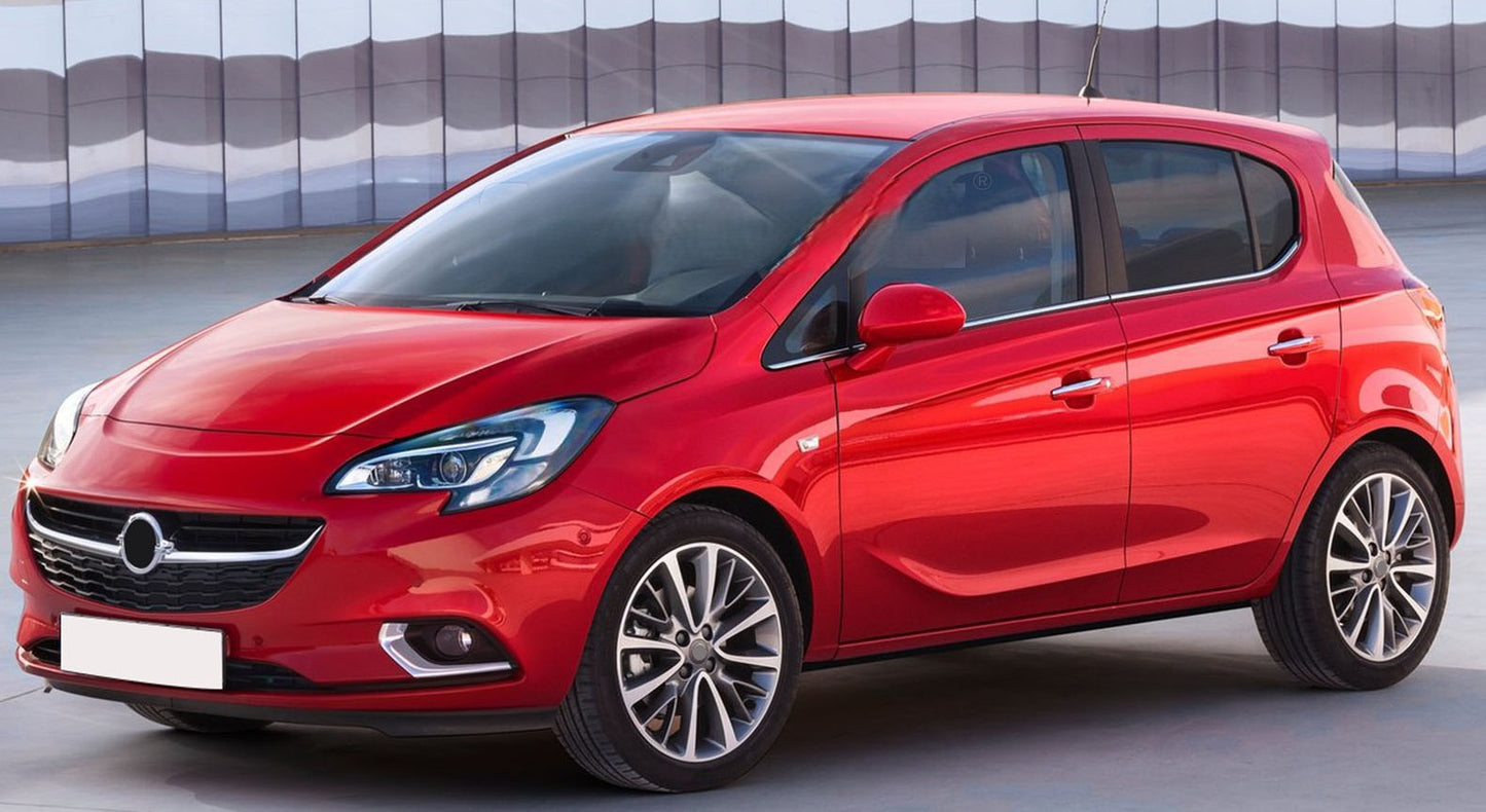 Fensterleisten für Opel Corsa E 2015-2019 Edelstahl 6 tlg Zierleisten