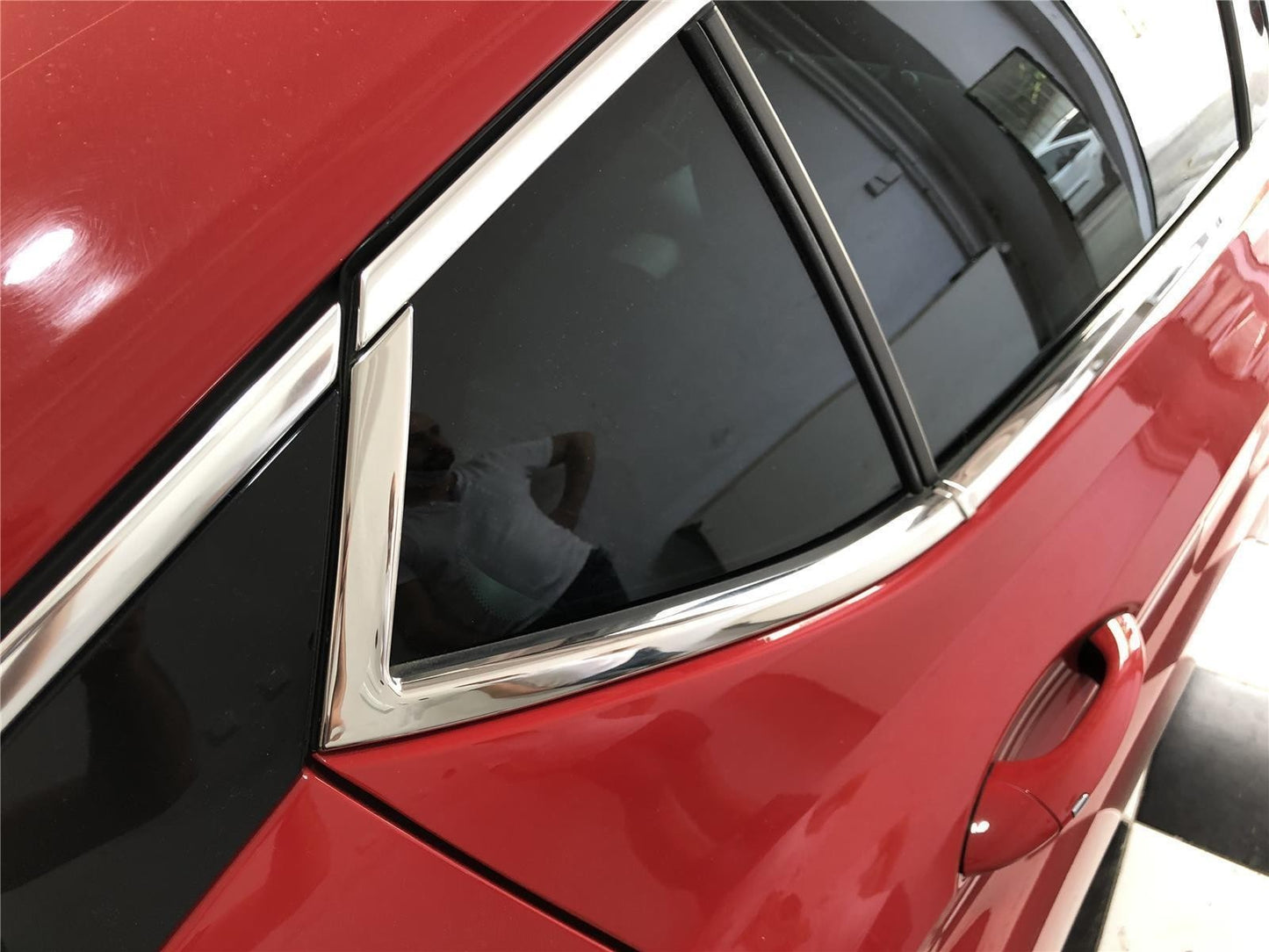 Fensterleisten Zierleisten für Opel Astra K ab 2015 6 tlg Edelstahl Zierleisten