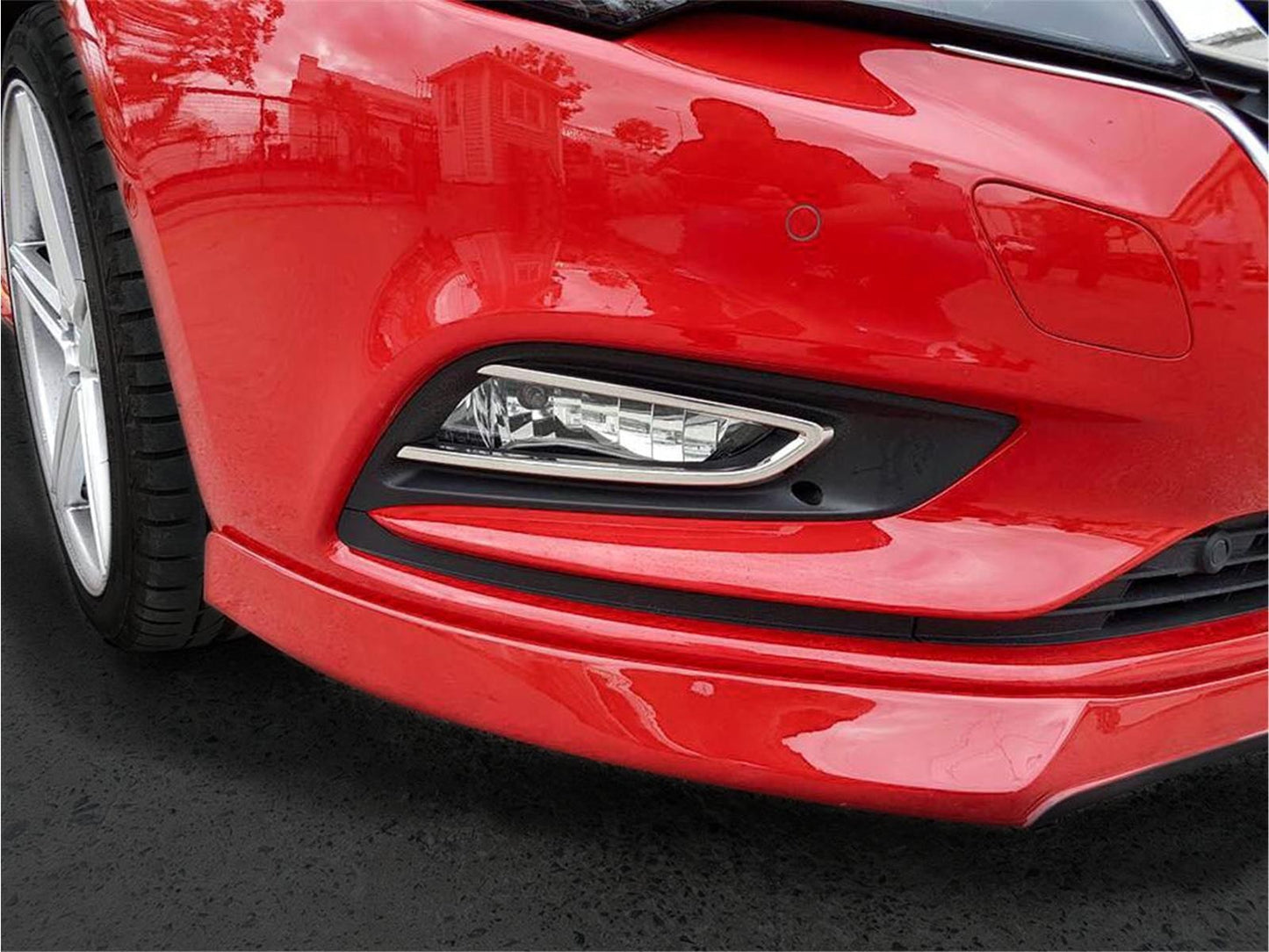 Nebelscheinwerferblenden für Opel Astra K ab 2015 Edelstahl 2 tlg