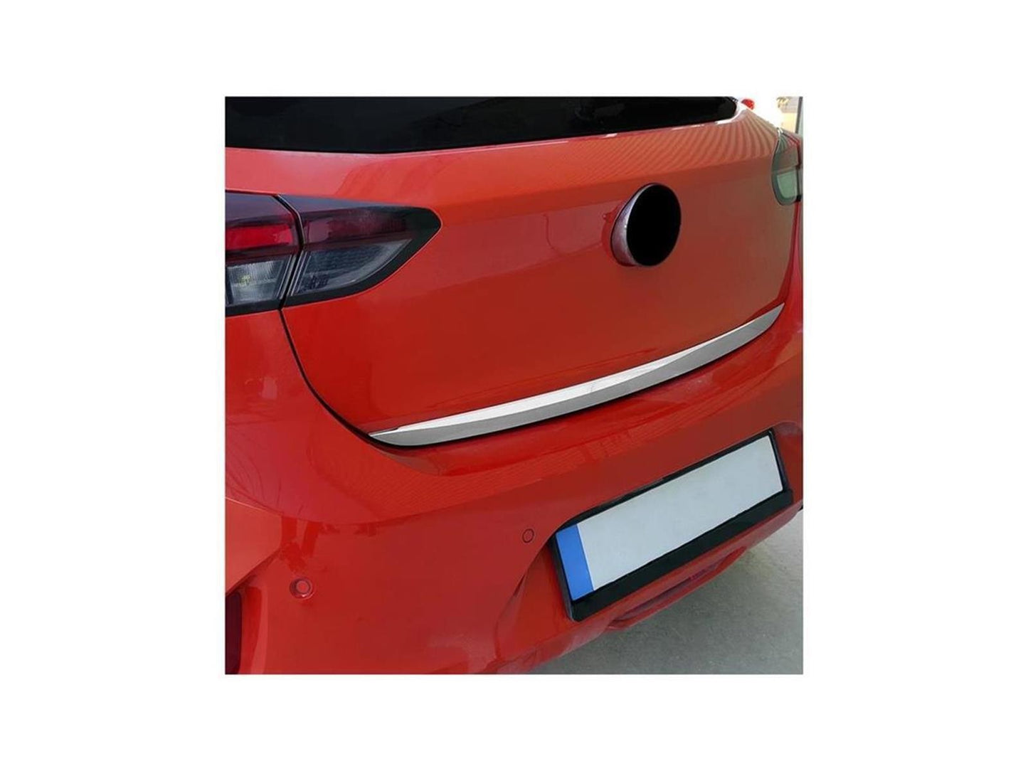 Kofferraumleiste Heckklappenleiste Edelstahl für Opel Corsa F ab 2019 Chrom