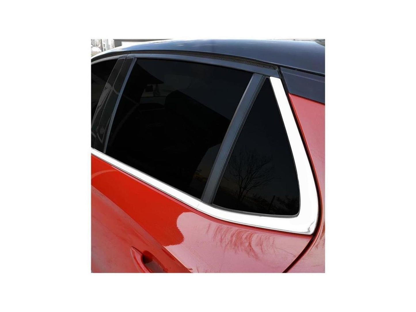 Fensterleisten für Opel Corsa F ab 2019 6 tlg Zierleisten Edelstahl Chrom
