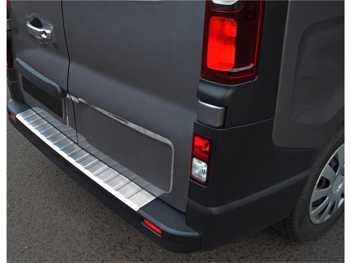 Ladekantenschutz für Renault Trafic 3 2014-2019 Stoßstangenschutz Edelstahl Chrom