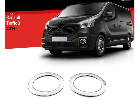 Nebelscheinwerferrahmen Nebelscheinwerfer für Renault Trafic 2015-2020 2 tlg