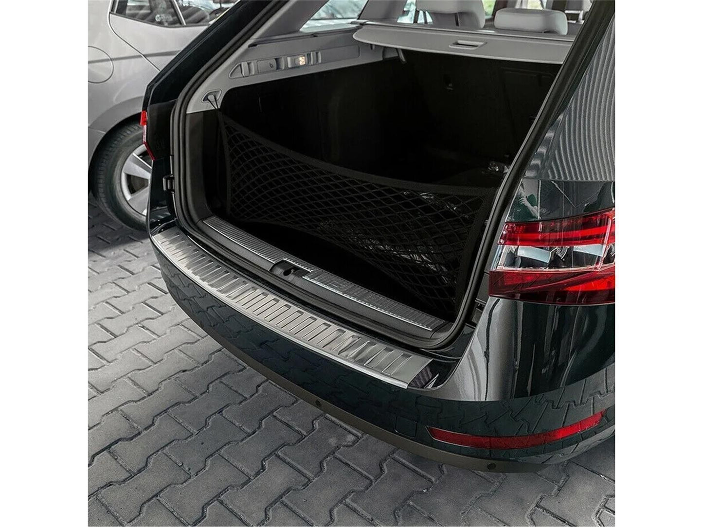 Ladekantenschutz für Skoda Superb 3 Kombi ab 2015 Stoßstangenschutz Edelstahl