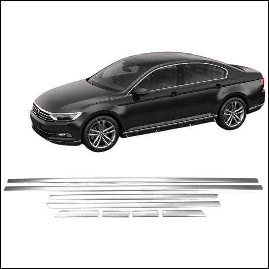 Edelstahl Türleisten für VW Passat B8 ab 2015 Seitenschutz Zierleisten 8 tlg