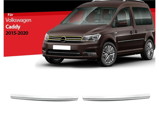 Kühlergrill Leisten Edelstahl für VW Caddy ab 2015-2020 2 tlg