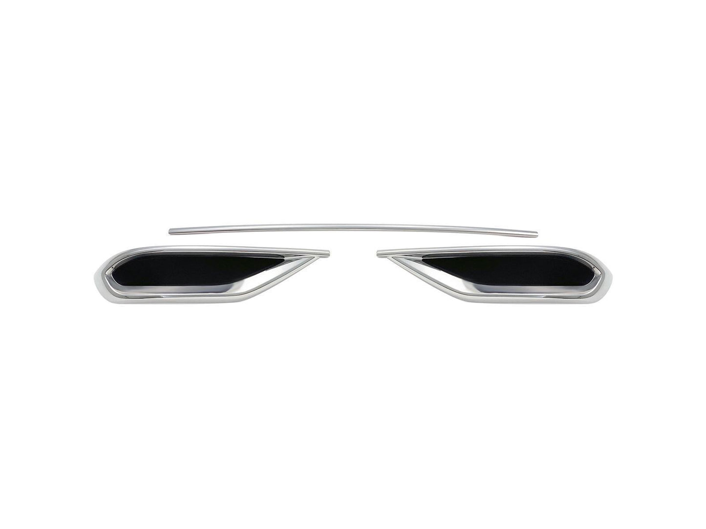 Auspuffblende Rahmen Diffusor Stoßstangenleiste für VW Tiguan 2 ab 2020 Allspace