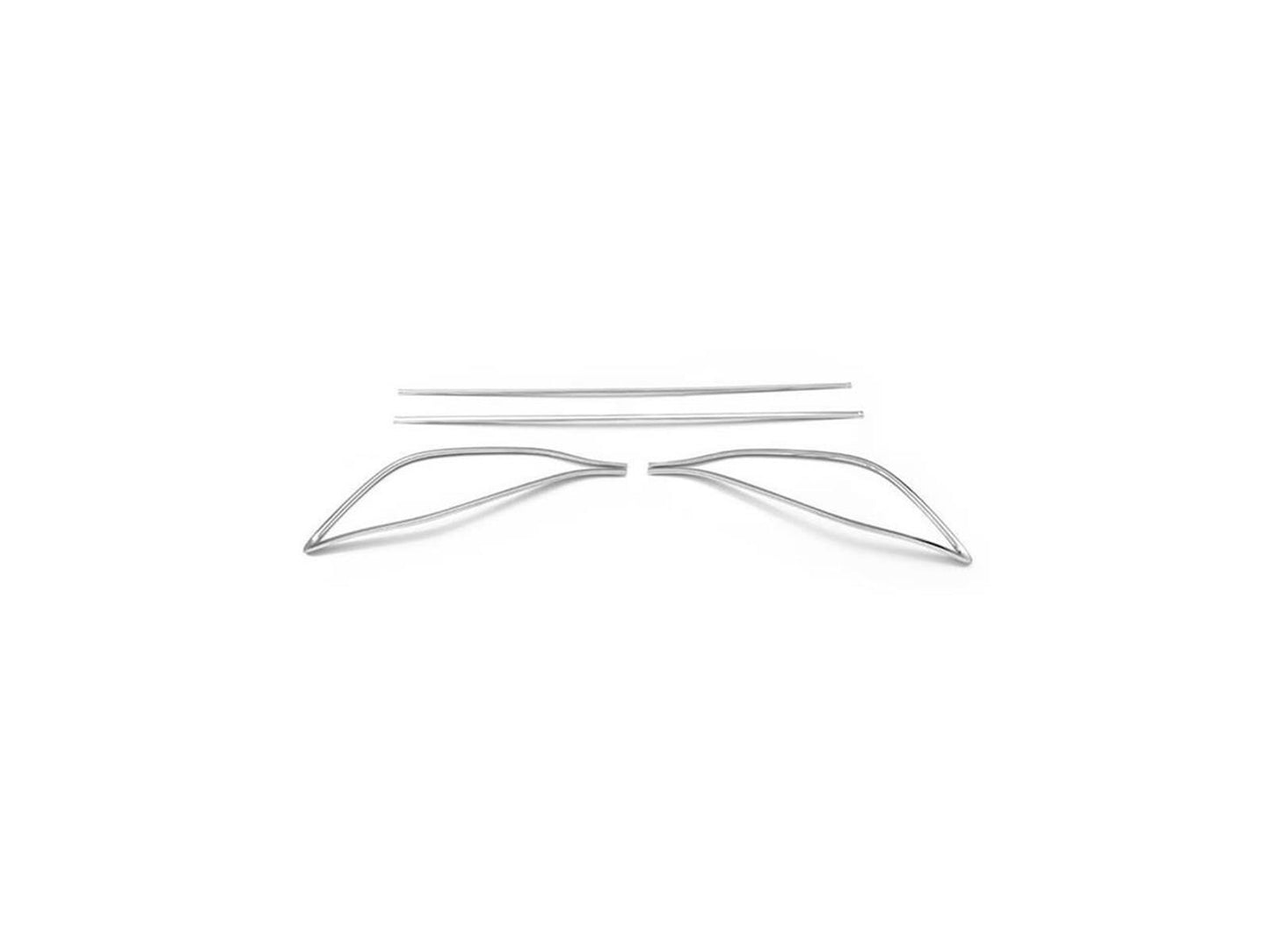 Auspuffblenden Rahmen Diffusor Leiste für VW Golf 8 HB ab 2020 Edelstahl