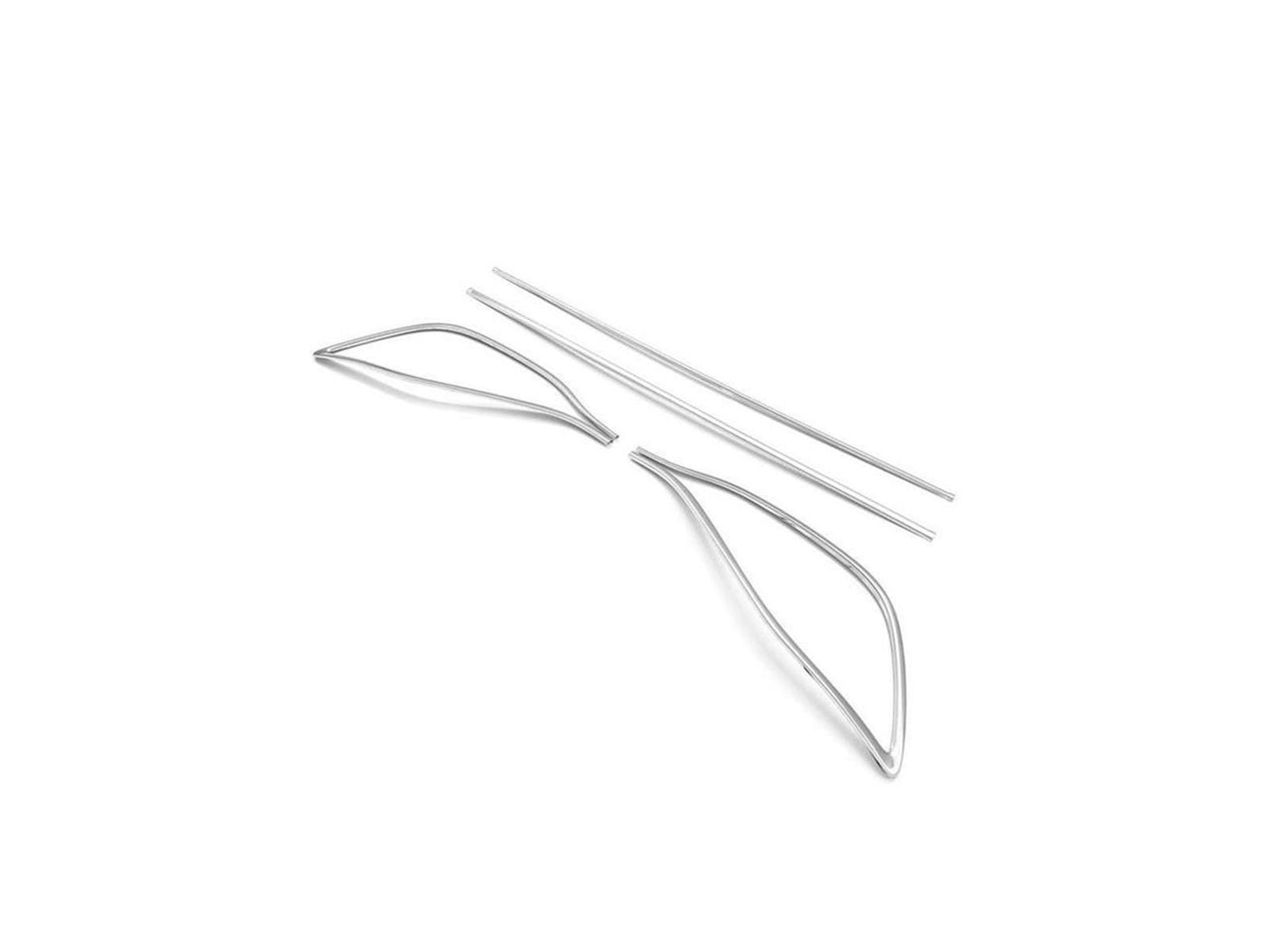 Auspuffblenden Rahmen Diffusor Leiste für VW Golf 8 HB ab 2020 Edelstahl