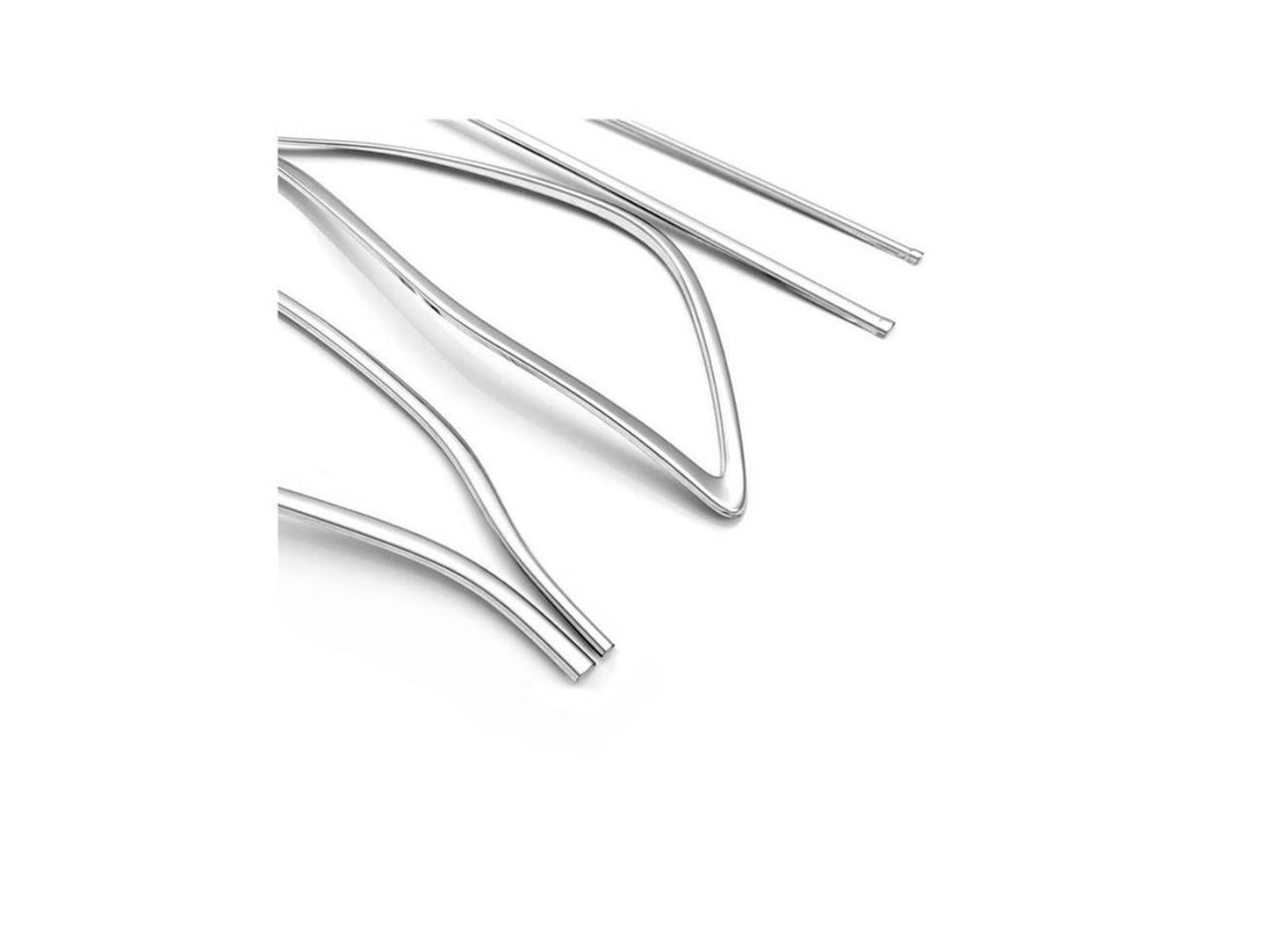 Auspuffblenden Rahmen Diffusor Leiste für VW Golf 8 HB ab 2020 Edelstahl