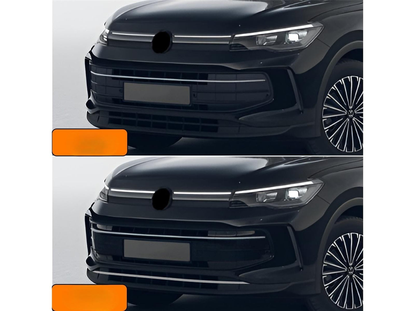 Stoßstangenleiste für VW Tiguan 3 ab 2024 Edelstahl Kühlergrill Leiste