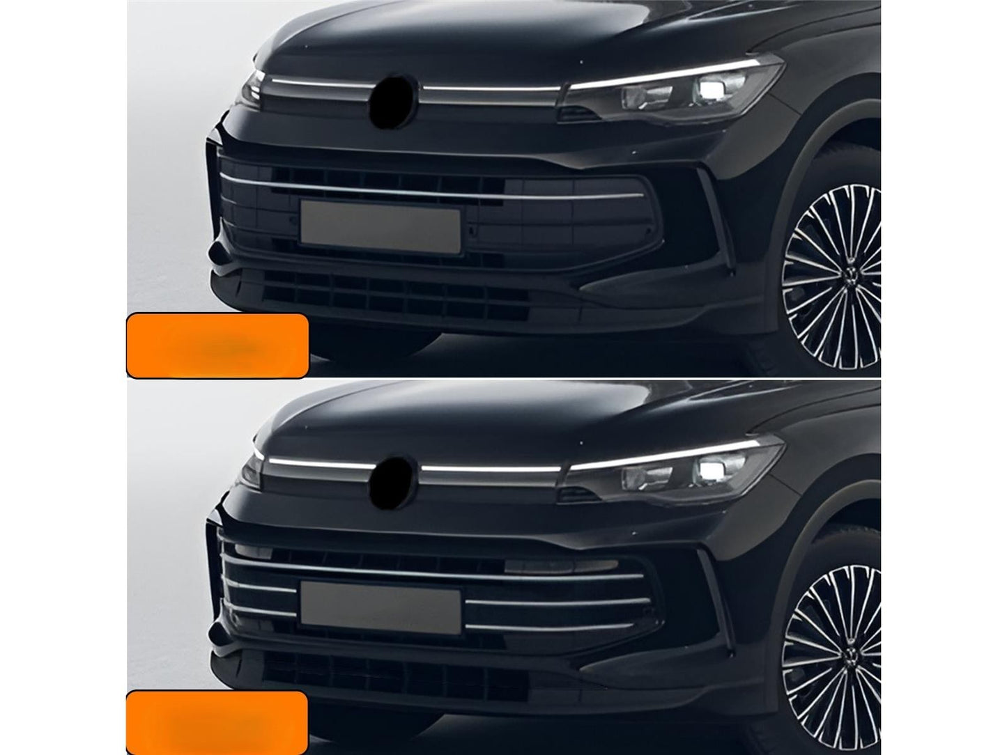 Kühlergrill Leisten für VW Tiguan 3 ab 2024 Edelstahl Grillleisten 6 tlg
