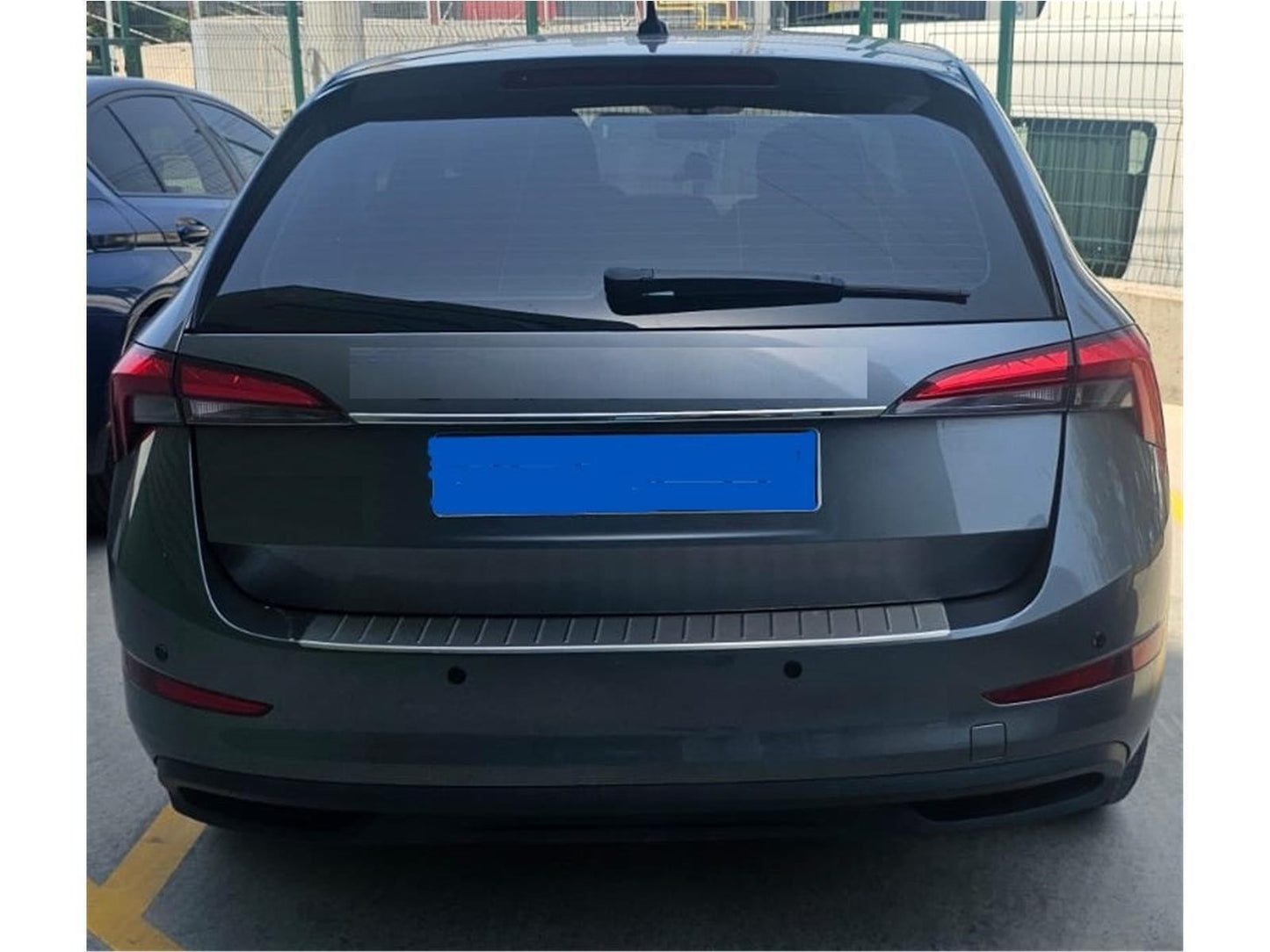 Ladekantenschutz für Skoda Scala ab 2019 Stoßstangenschutz Edelstahl Chrom