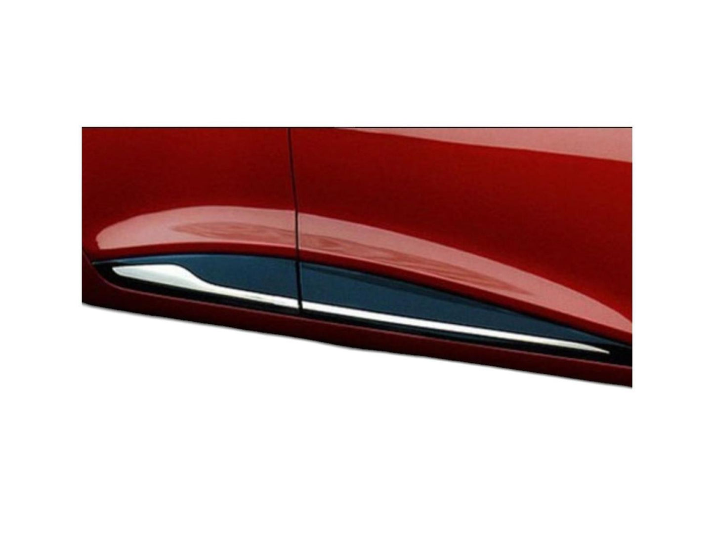 Türleisten Seitentürleisten für Renault Clio IV 4 2012-18 Edelstahl Zierleisten