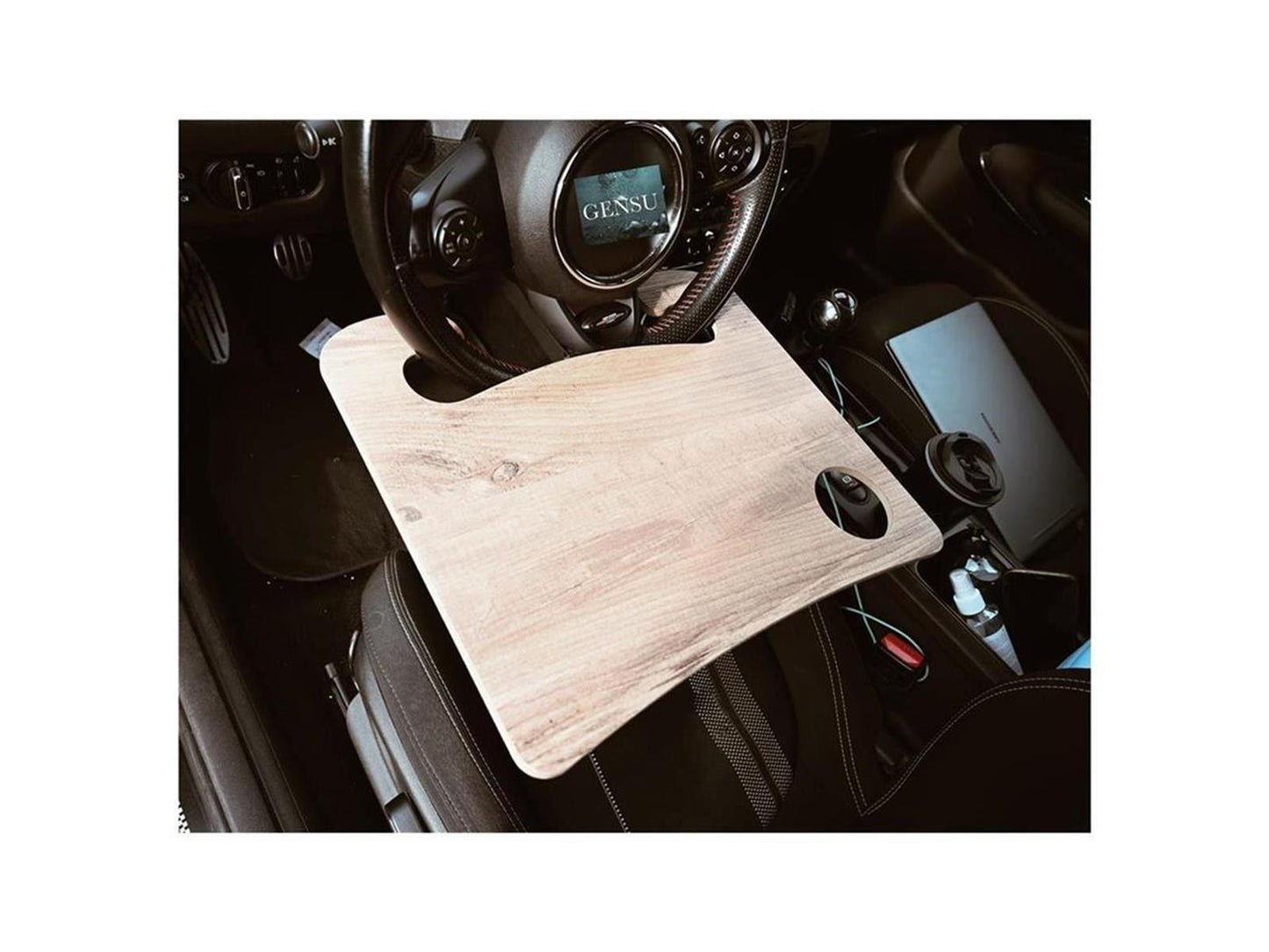 Lenkradtisch KfZ Tisch Auto Tablettisch Getränkehalter Laptoptisch Esstisch Holz