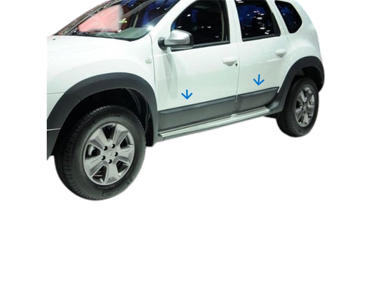 Türschutz Seitenschutz Leiste für Dacia Duster 2010-2017 ABS 4tlg Seitenkappen