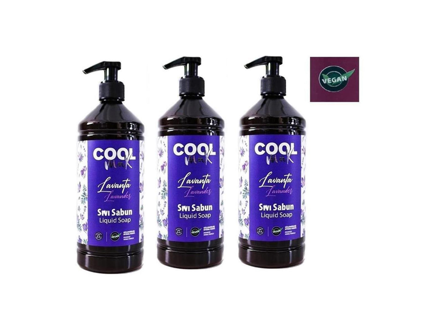 3 x Flüssigseife Seifencreme Handseife Körper Duschgel Lavendel 3 x je 750 ml