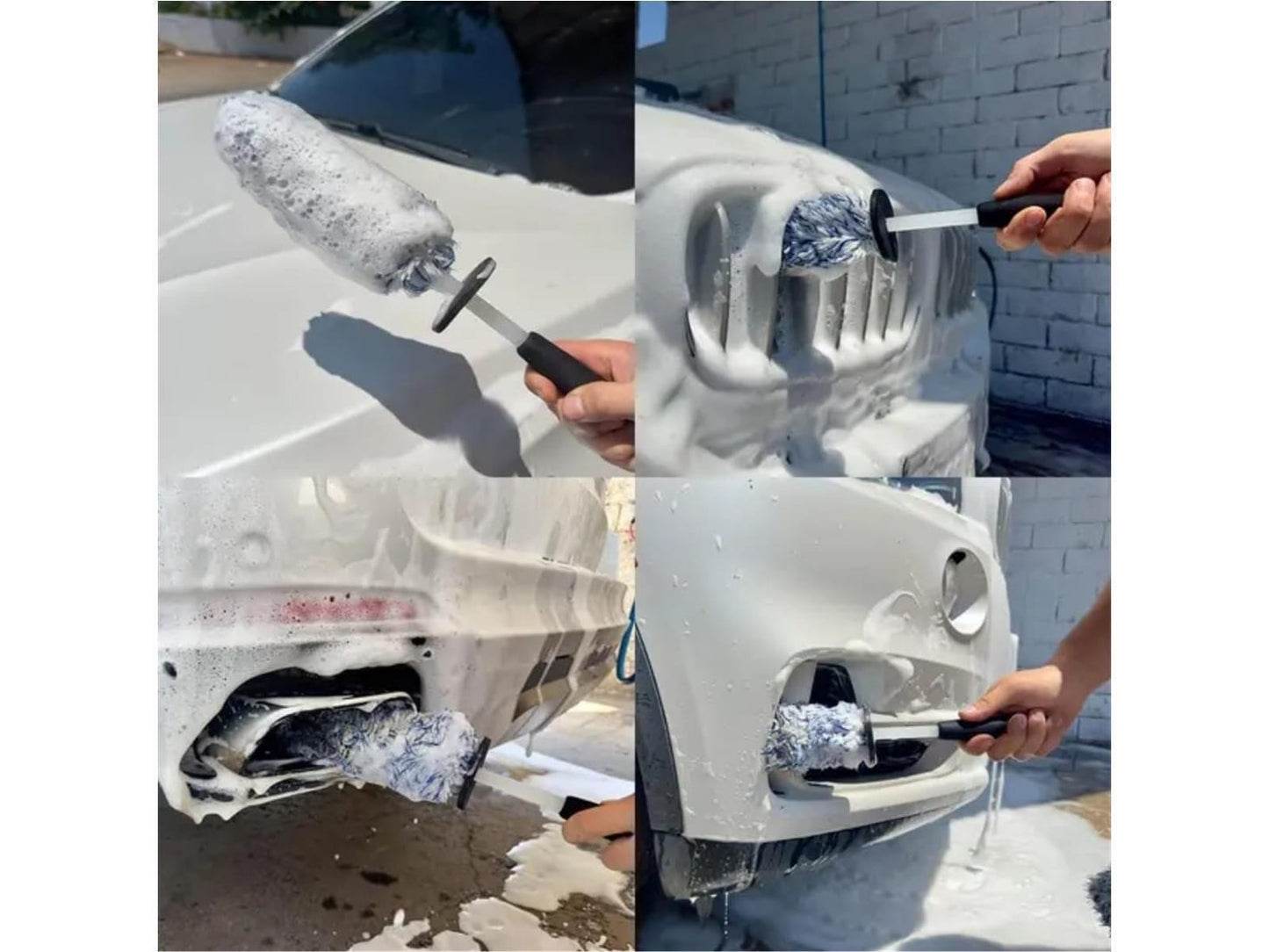 Mikrofaser Waschbürste Felgenbürste Reinigungsbürste Autopflege Auto Detailing